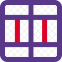 Dividir Celula Interface Essencial Tabela Duo Cor Linha F Ícone