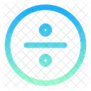 Circulo De Sinal De Divisao Ícone