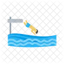 Jumping Water Diving Icon