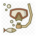 Diving Mask Snorkel Icon