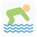 Diving Swimming Water Icon