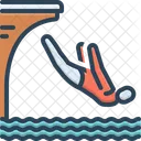 Diving Plunge Scuba Icon
