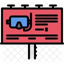 Diving Advertisement Board  Icon