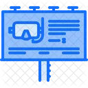 Diving Advertisement Board  Icon