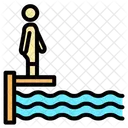 Diving Board Swimming Diving 아이콘