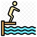 Diving Board Swimming Diving 아이콘