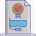 Diving Certificate Swimming Certifcate Certificate Icon
