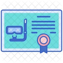 Diving Certificate  Icon