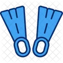 Diving Fin Scuba Fin Fins アイコン