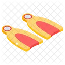 Diving Fins Flippers Swimming Icon