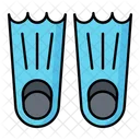 Diving Fins Diving Swimming Icon