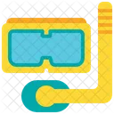 Beach Vacation Diving Icon
