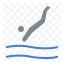 Diving Aquatics Competitive Diving Icon