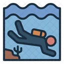 Diving Diver Aquatic Sport Icon