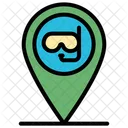 Diving Location Placeholder Location Pin Symbol