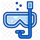 Filled Line Diving Mask Icon