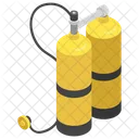 Diving Tank Oxygen Cylinder Gas Tank Icon