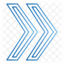 Seta para a direita em divisa  Ícone