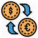 Cambio De Divisas Cambio De Divisas Cambio De Dinero Icono
