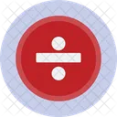 Division Symbol Math Icon