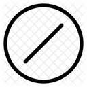 Symbole Mathematique De La Barre Oblique De Division Icône