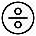 Symbole Mathematique De Division Icône