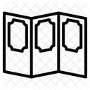 Divisoria De Quarto Moveis Tela Dobravel Ícone