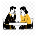 Divorce Separation Couple Icon