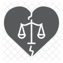 Divorce Law Marriage Icon