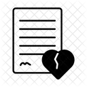 Divorce Law Dissolution Icon