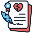 Divorce document  Icon