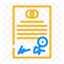 Divorce Paper Divorce Document Couple Divorce アイコン