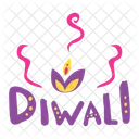 Greating Diwali Celebration Icon
