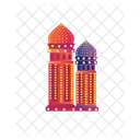 Diwali And Indian Towers  Icon