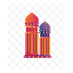 Diwali And Indian Towers  Icon
