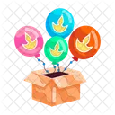Diwali Box Diwali Balloons Diwali Decor Icon
