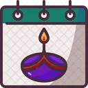 Calendar Diwali Cultures Icon