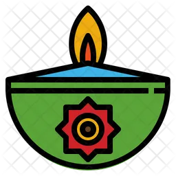 Diwali Candle  Icon