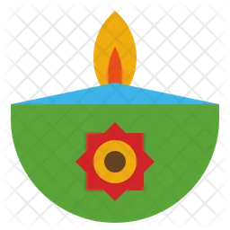 Diwali Candle  Icon