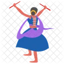 Diwali Dance Dancer Girl Icon