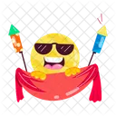 Diwali Event Diwali Emoji Glasses Emoji Icon