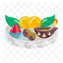Diwali Plate Prayer Plate Worship Plate Icon