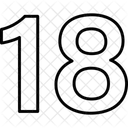 Dix-huit  Icône