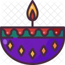 Candle Festivity Hinduism Icon