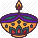Diya Cultures Celebration Icon
