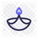 Light Diwali Candle Icon