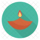 Diya Flame Candle Icon