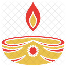 Diya-Beleuchtung  Symbol