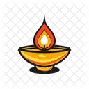 Diya Lamp Icon