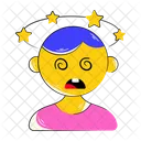 Dizziness Seeing Stars Spinning Head Icon
